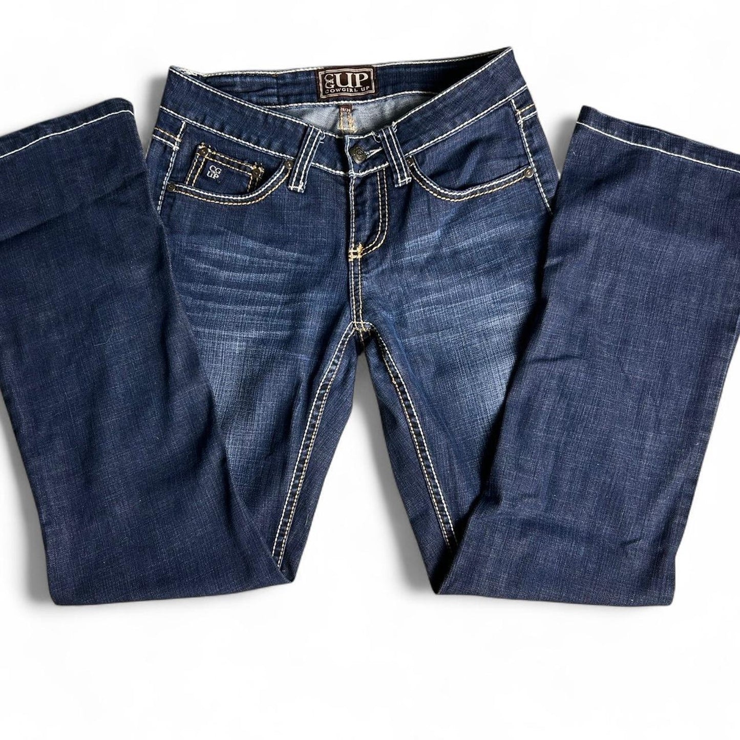 Cowgirl up dark wash low