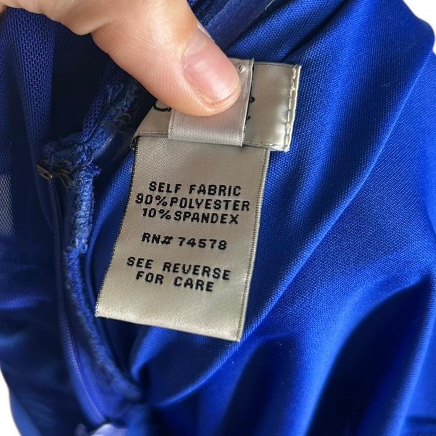 Cache blaues gerafftes Maxikleid