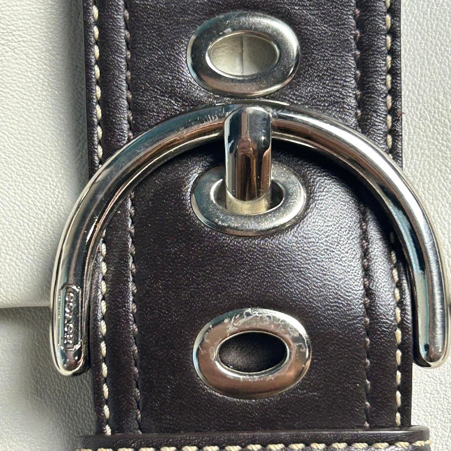 Coach White Leather Soho Shoulder Bag 2007 Y2K - Authentic with COA F10913