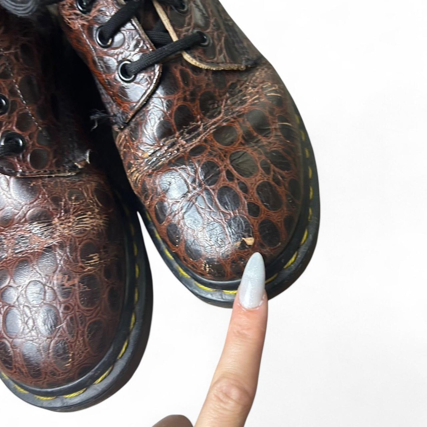 Vintage brown leather dr martens