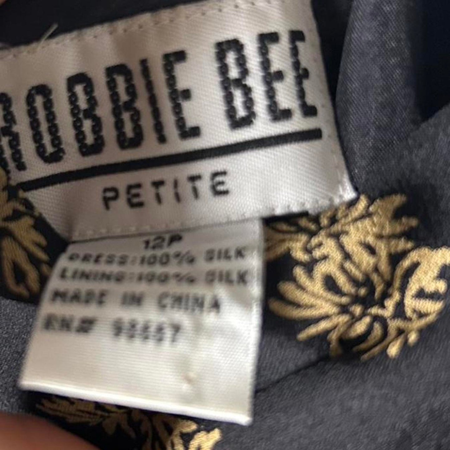Black and gold robbie bee cowl neck dress