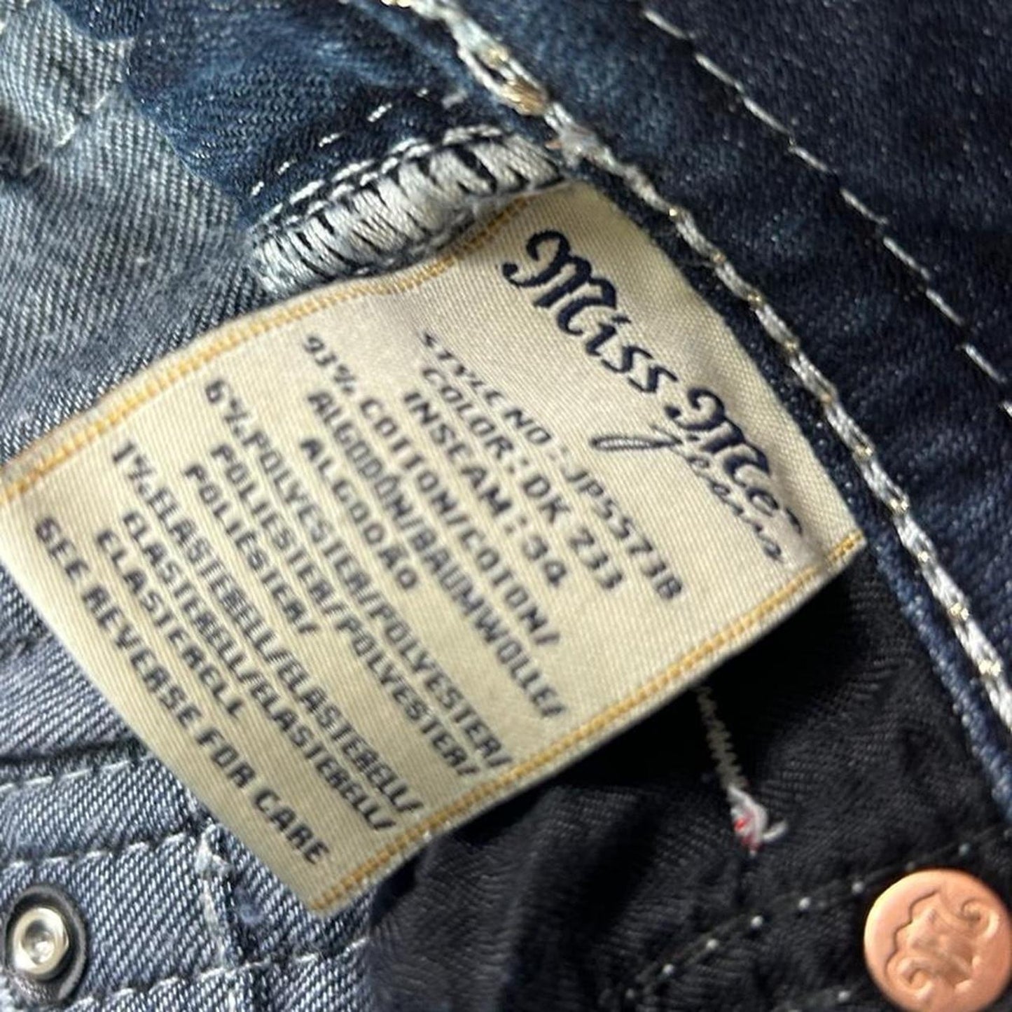 Miss me blue bootcut jeans