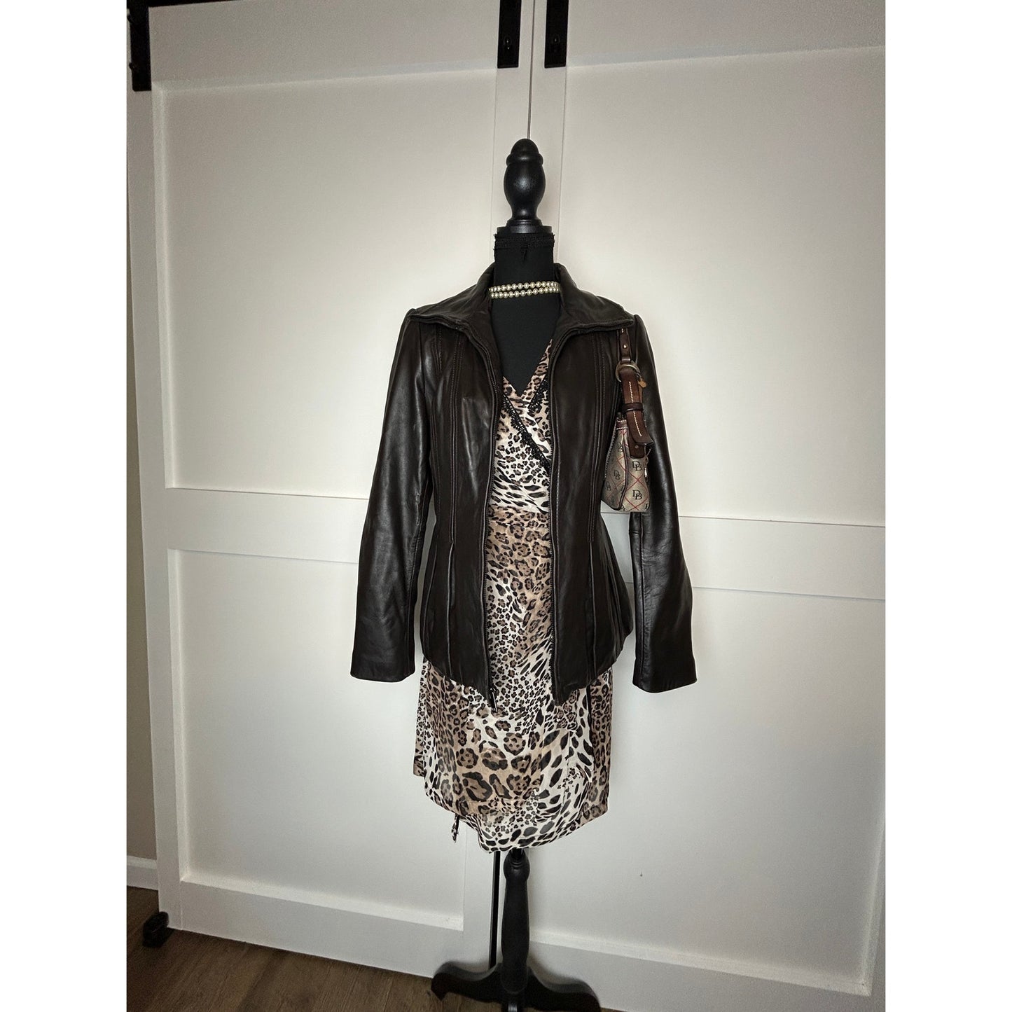 Y2K Indie Sleaze Linea Donatella Cheetah Print Chiffon Lace Ruffle Robe S/M