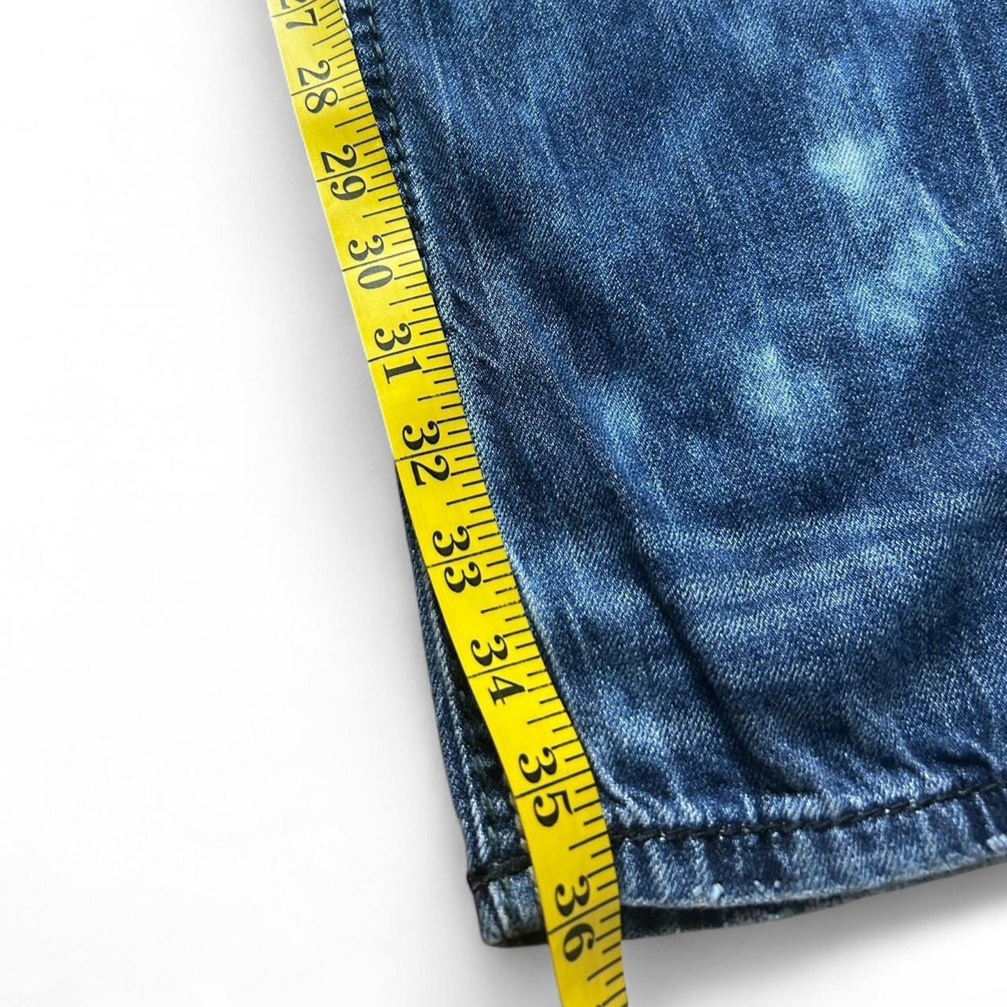 Mens blue rock revival jeans