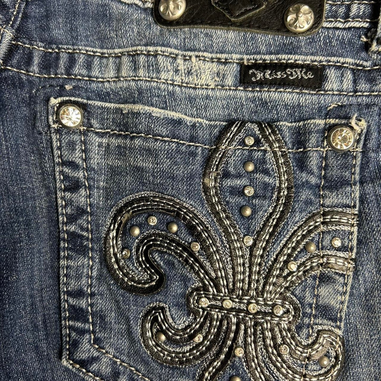 Miss me navy blue denim