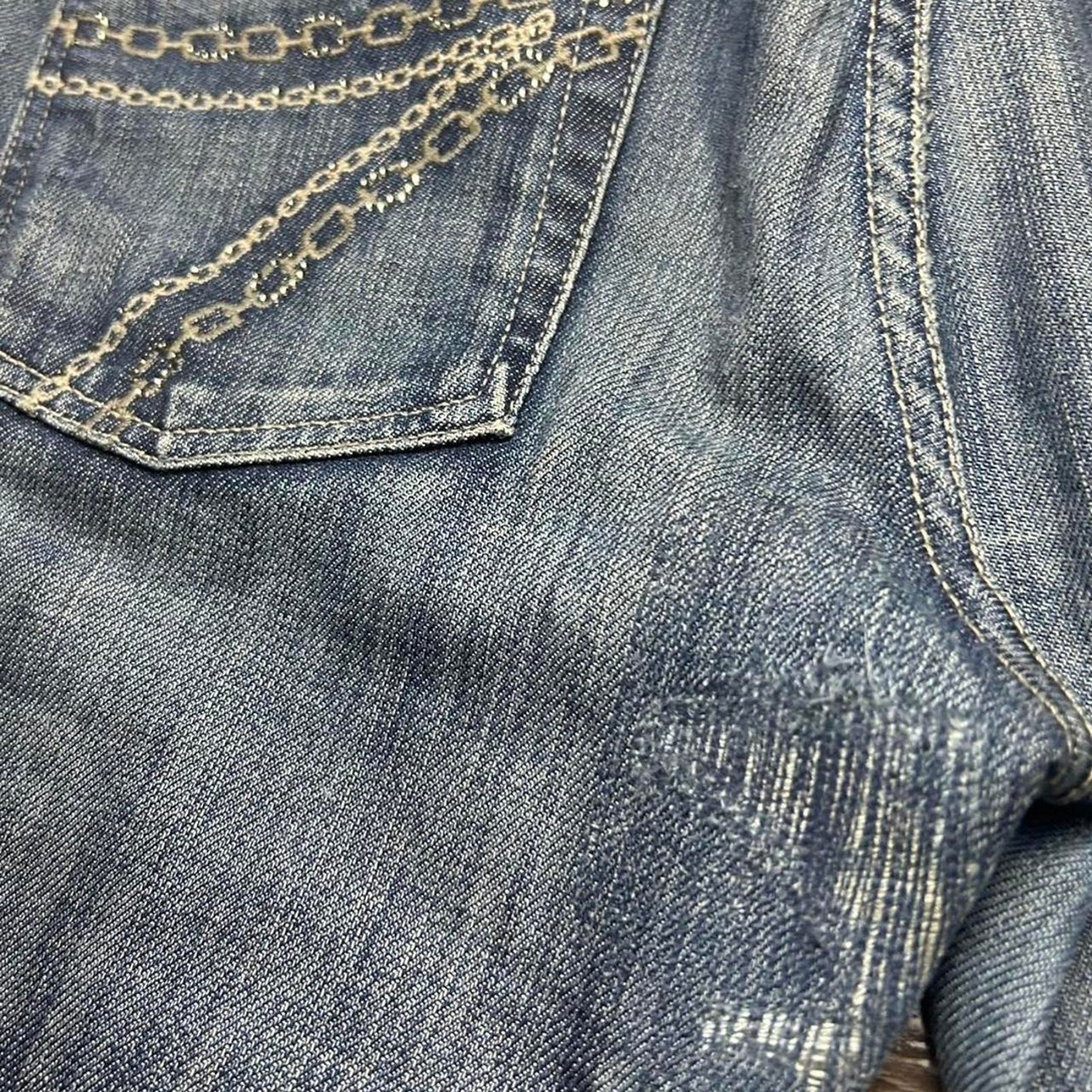 ✨ 7 For All Mankind Dojo Jeans 30x27 Faded Wash Wide Flare