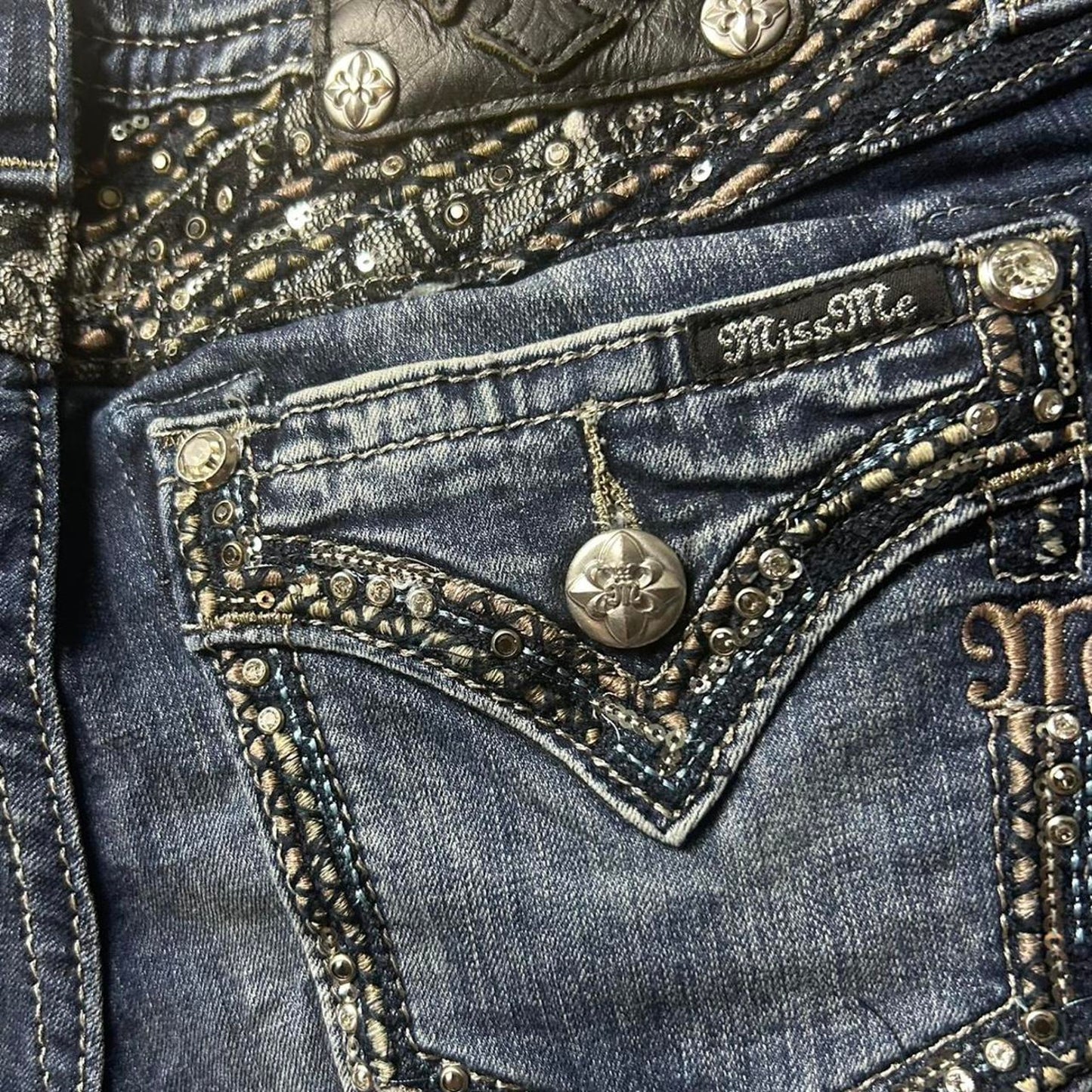 Miss me blue bootcut jeans