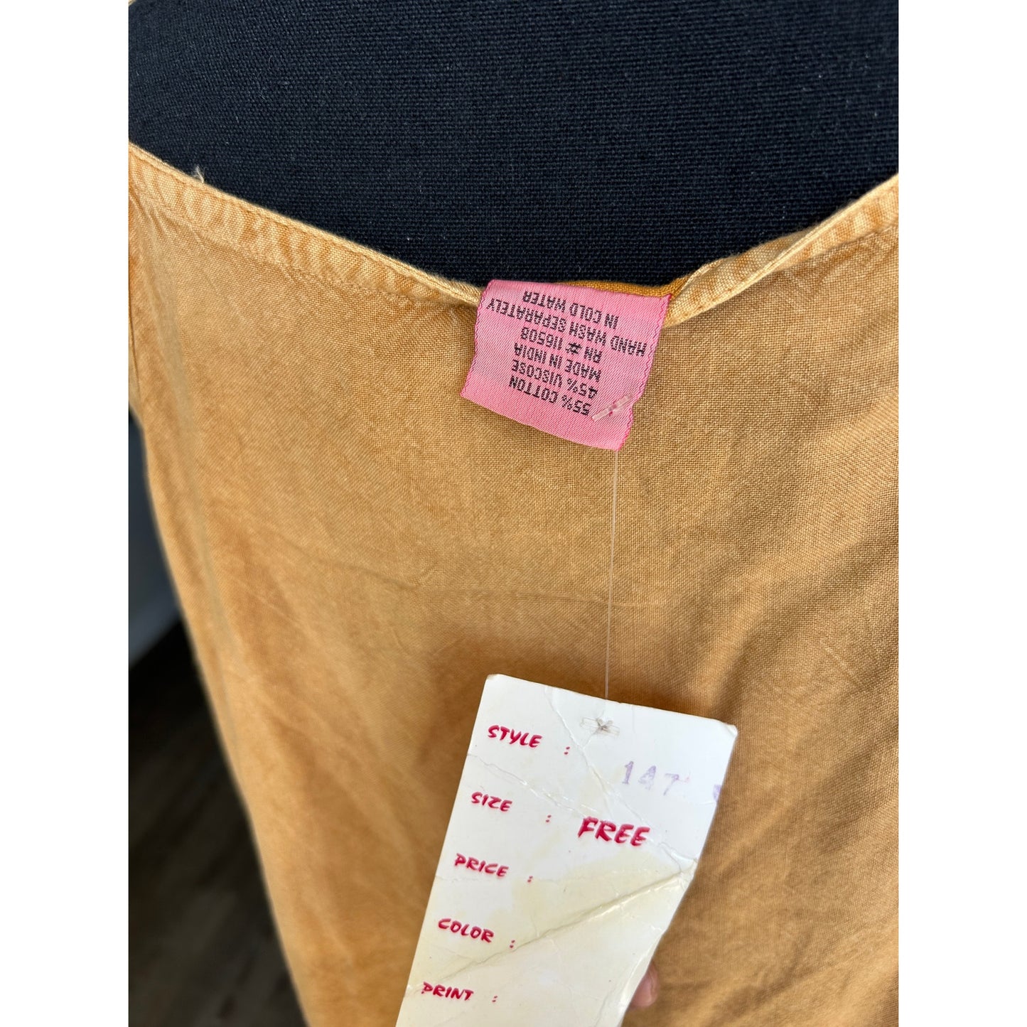 Neues mit Etikett Rayon besticktes Festival-Top zum Binden Einheitsgröße