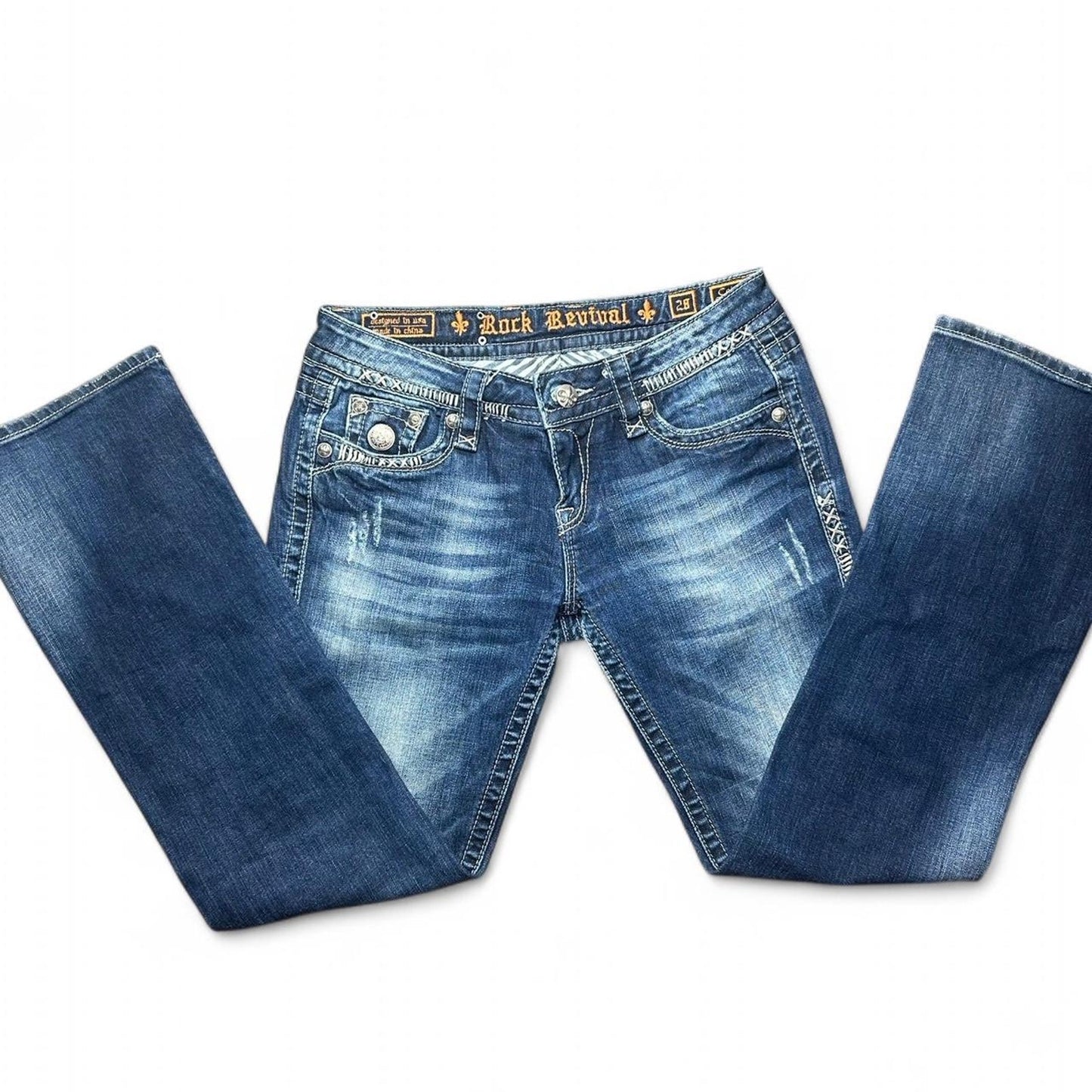 Blue rockrevival easy boot cut