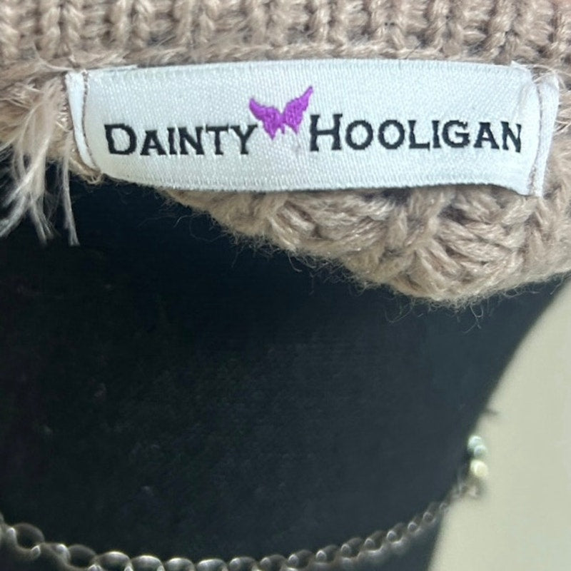 Grunge Boho Zarter Hooligan-Fransensweater – Mauve | Superweich | Passt bis Größe L