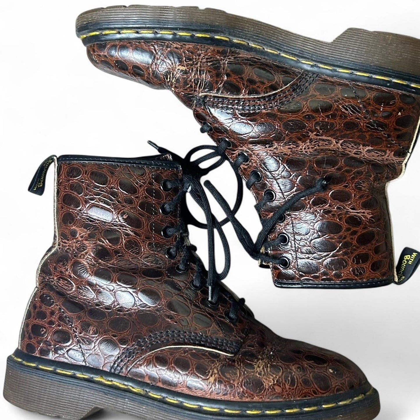 Vintage brown leather dr martens