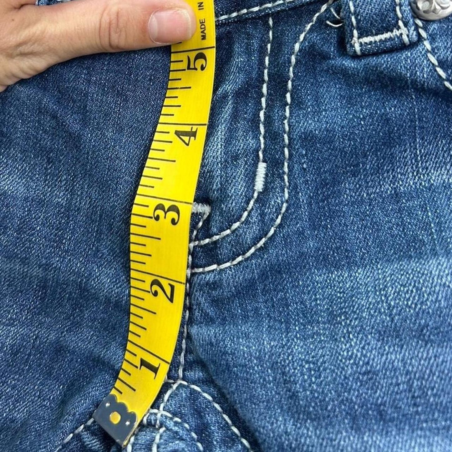 Miss me size 28x33 blue low rise bootcut