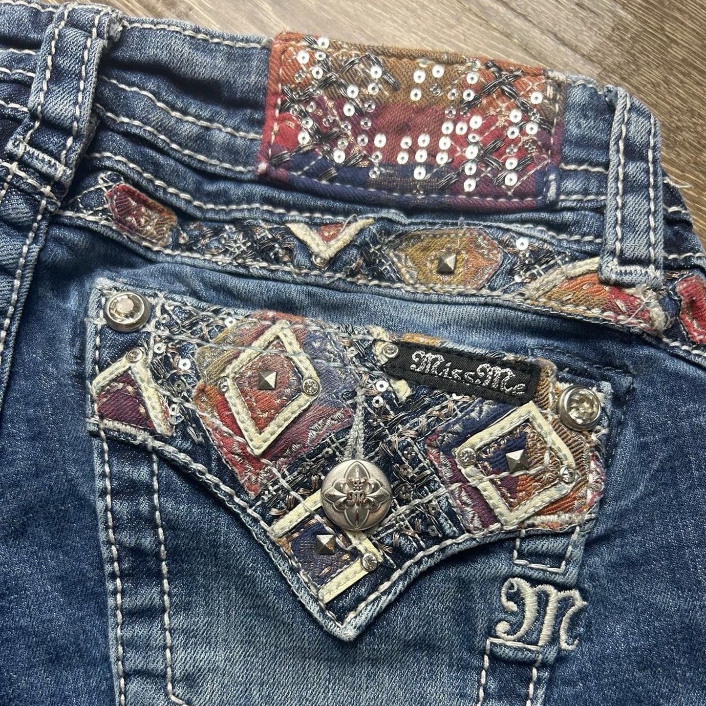 Miss me blue bootcut jeans