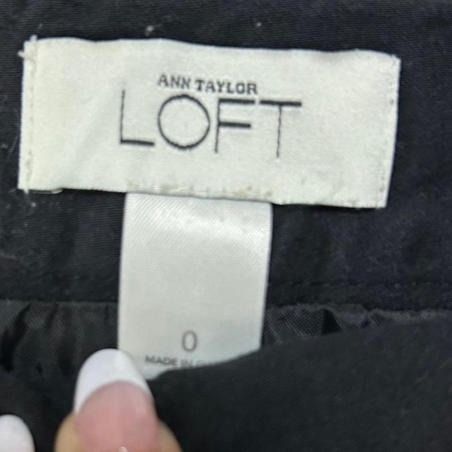 Ann taylor loft black pleated