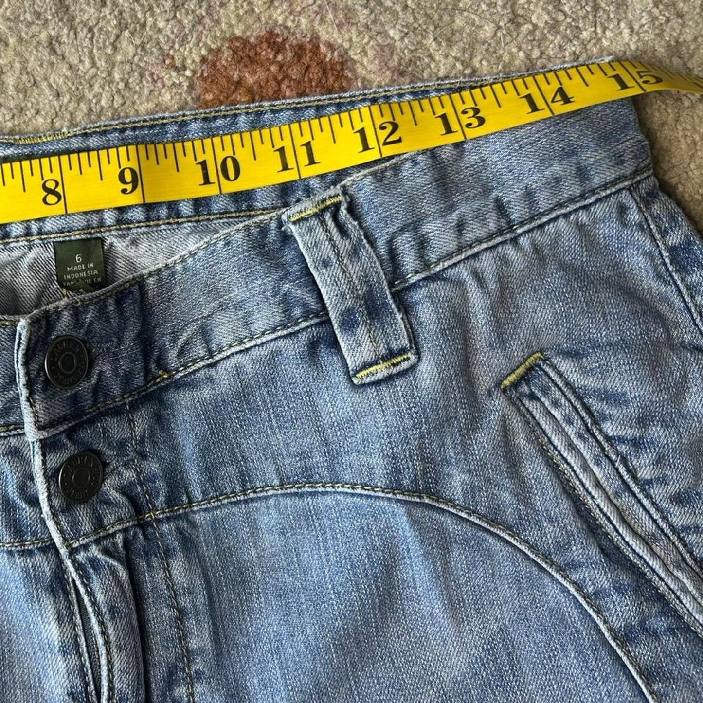 Lauren Ralph Lauren size 30x31 western Light blue denim bootcut jeans with fading