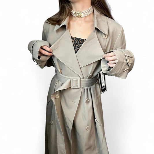 Gallery tan 90s trench coat nwt
