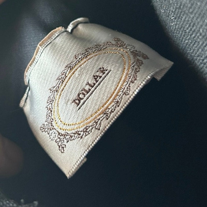 Robe de soirée vintage en taffetas à col bénitier et nœud au dos