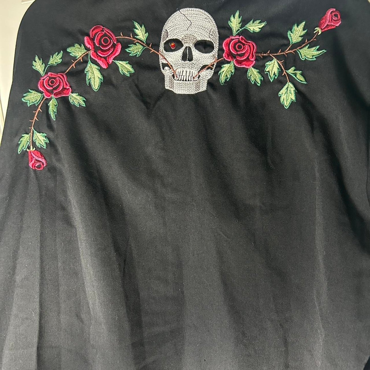 Scully black and red embroidered