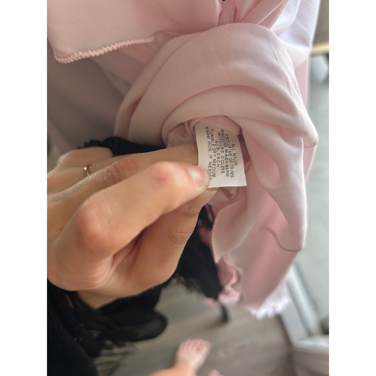 💕 Shadowline Baby Pink Nylon Nachthemd — Größe S