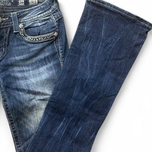 Miss me blue bootcut jeans