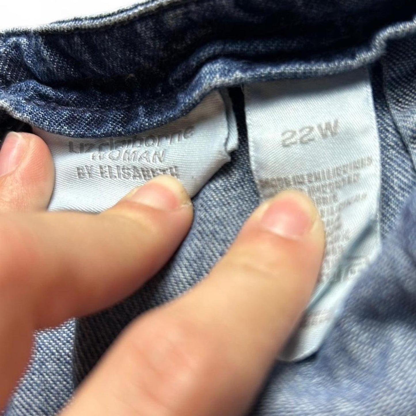 Liz claiborne high waisted denim skirt
