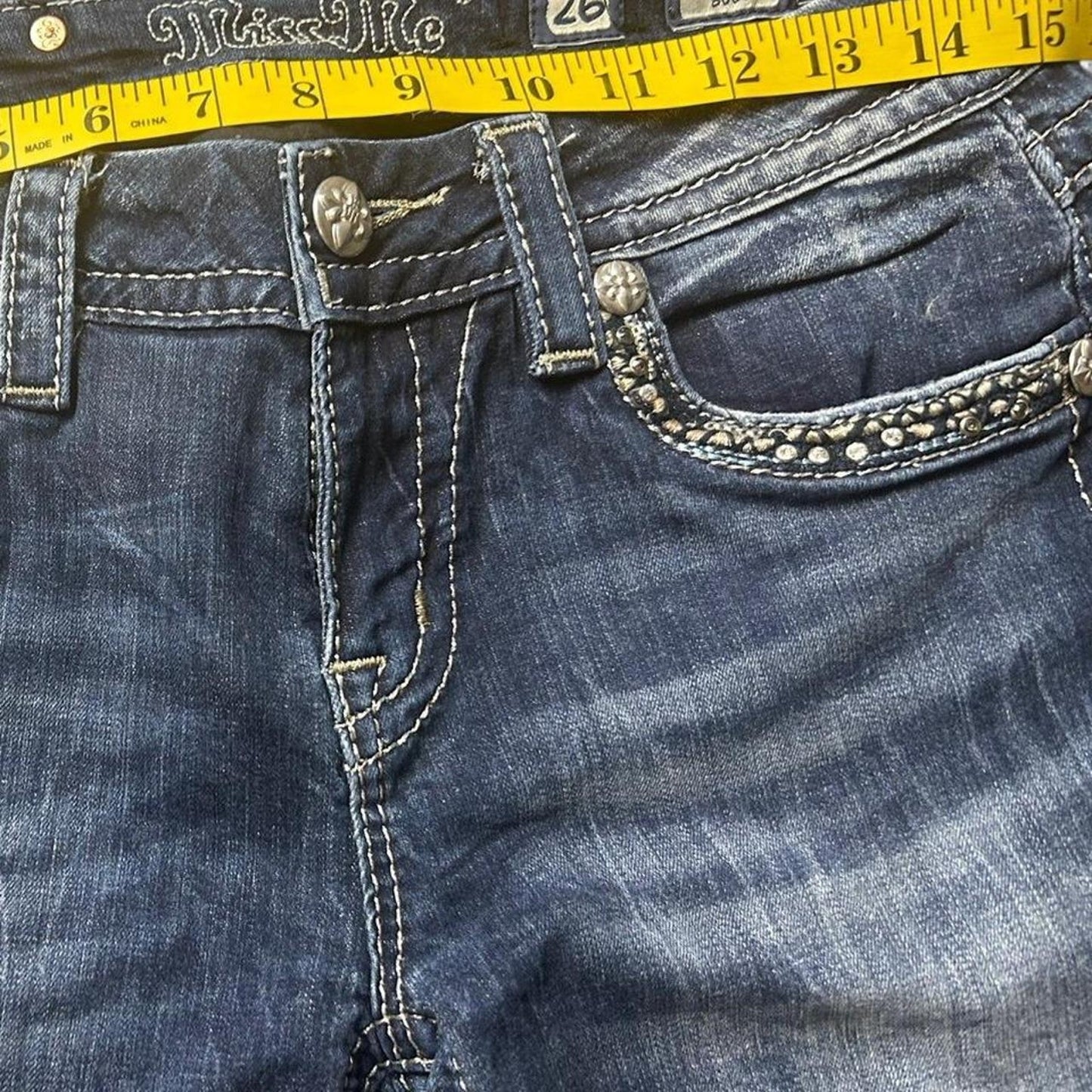 Miss me blue bootcut jeans