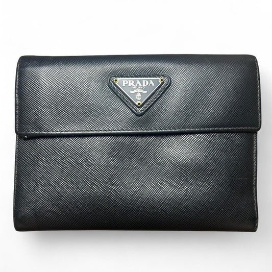 Prada black leather wallet luxuryaccessories