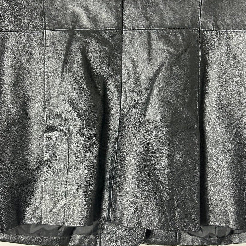 Newport News 90er Jahre Stil Lederblazer Jacke Größe 12