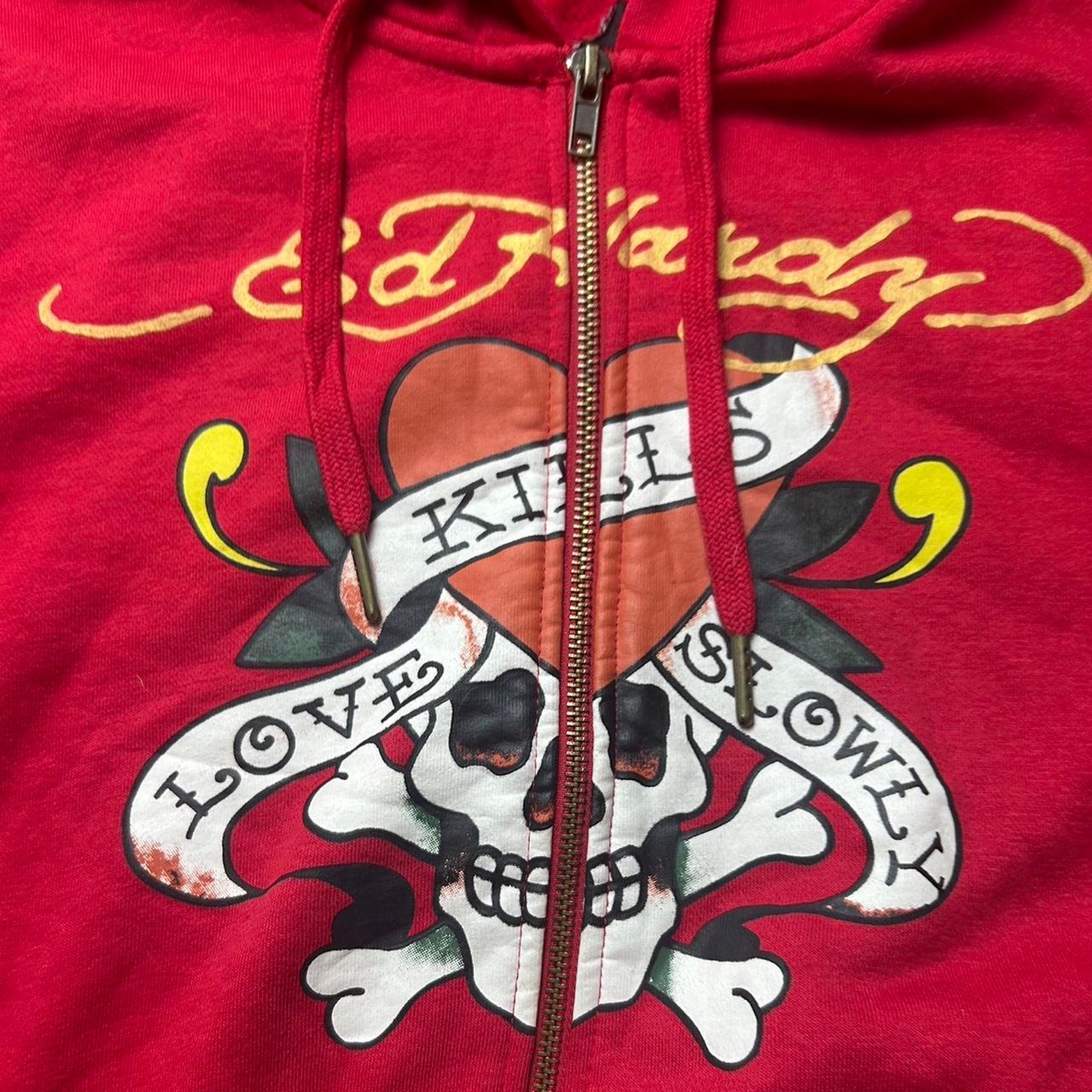 Rare ed hardy red and white tracksuit