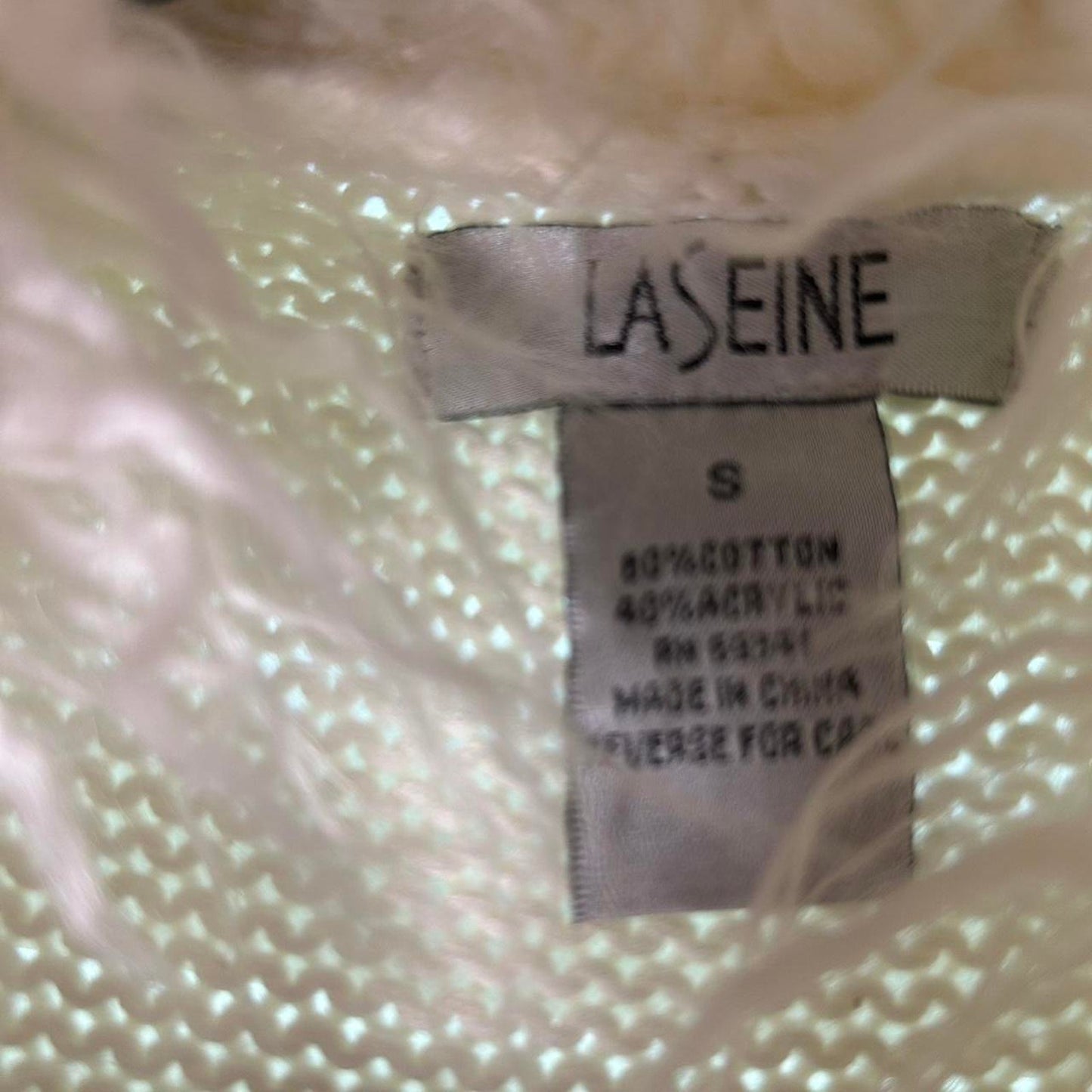 Laseine white faux fur duster cardi