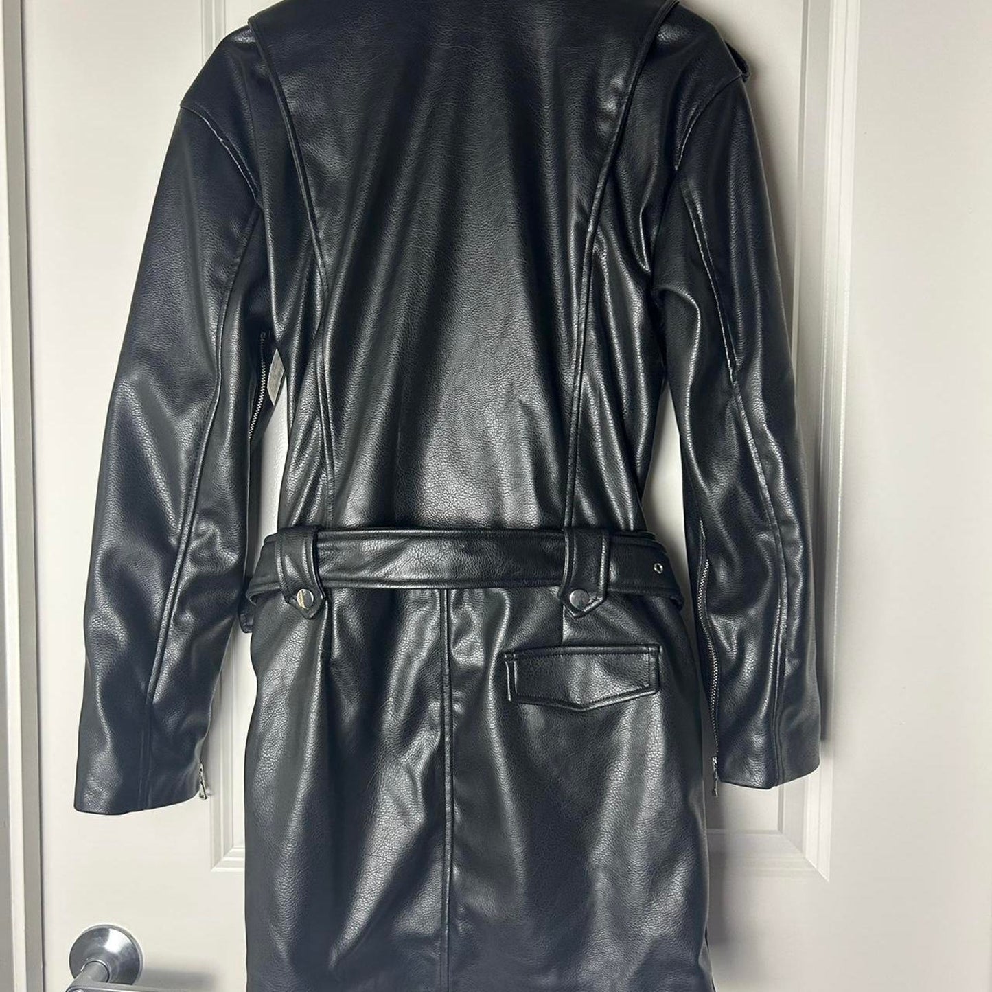 Zara nwt faux leather biker moto jacket