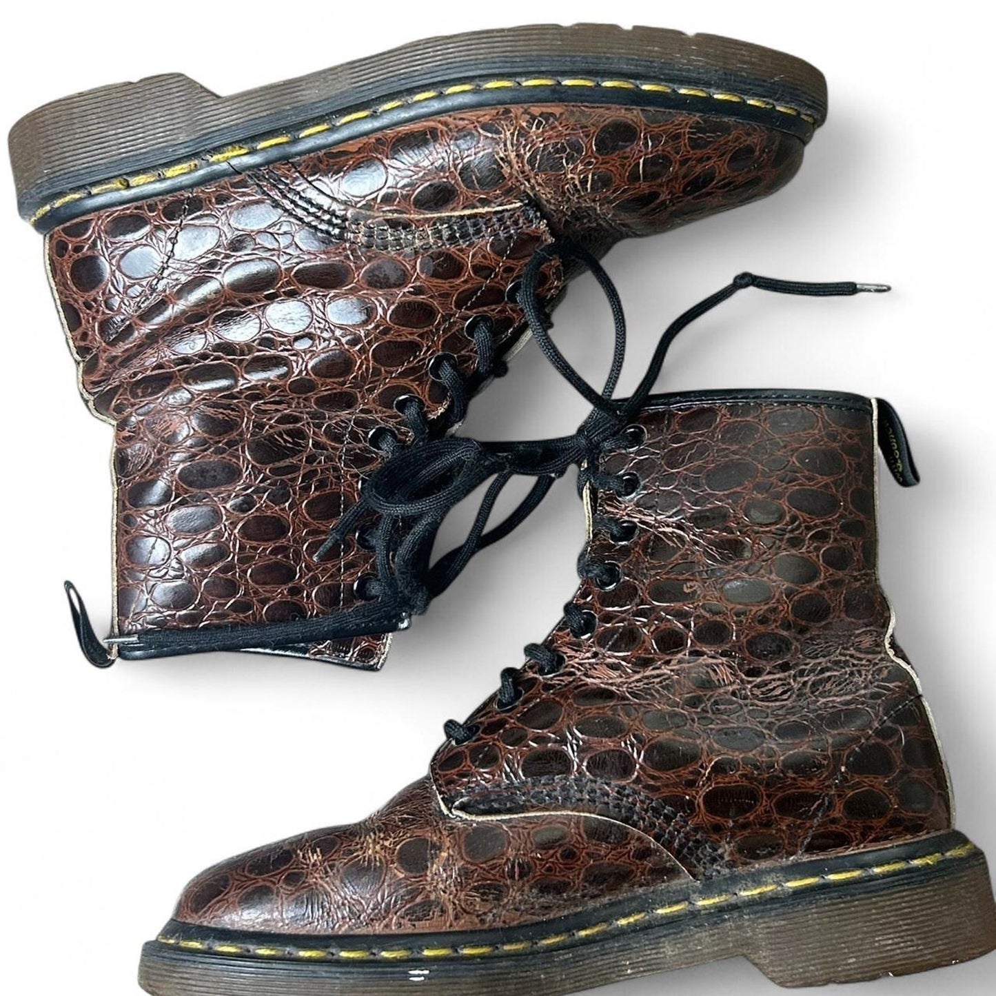 Vintage brown leather dr martens
