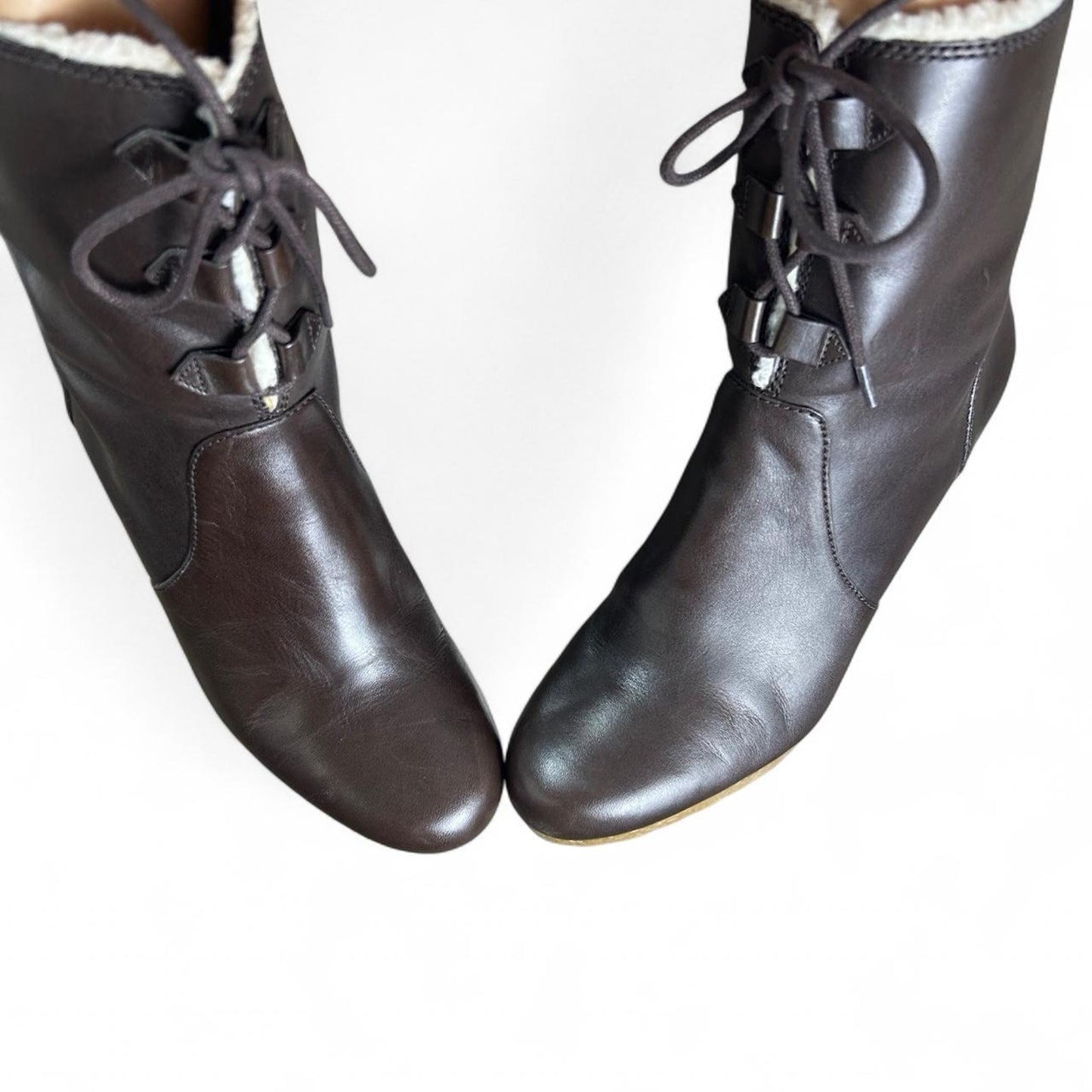 Michael kors chocolate brown leather