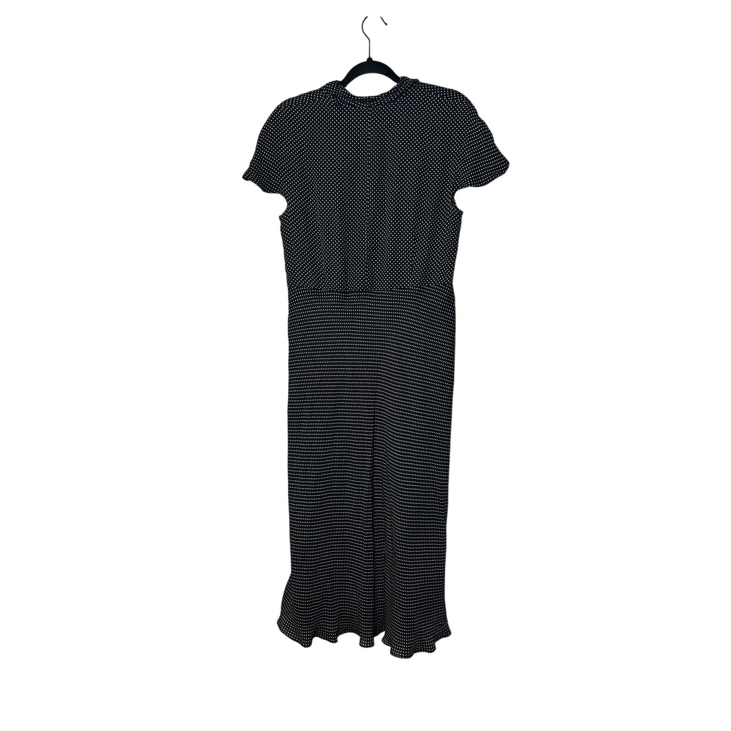 talbots 100% silk polka dot 40s inspired dress