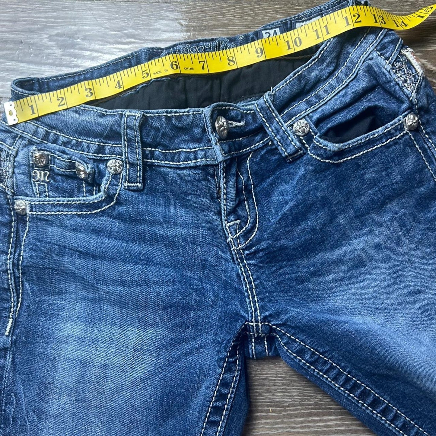 Miss me blue bootcut jeans