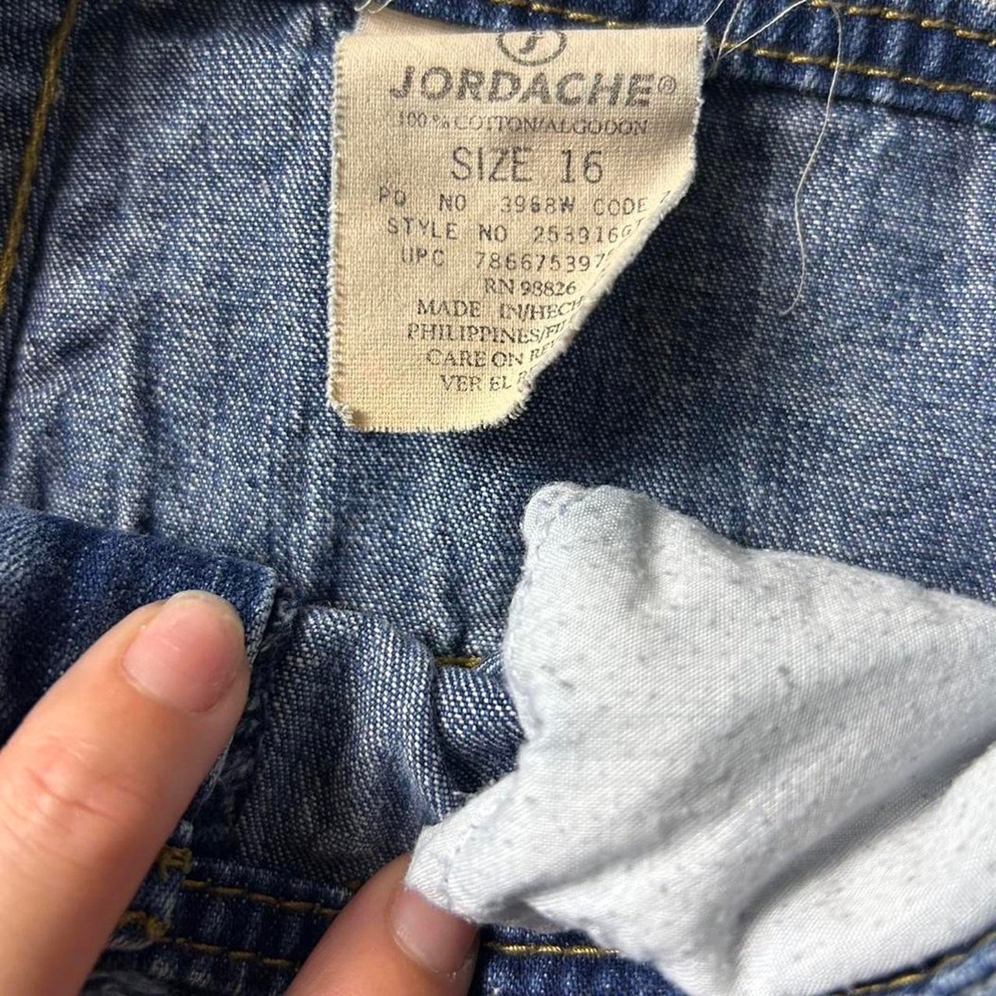 Jordache blue denim straight leg