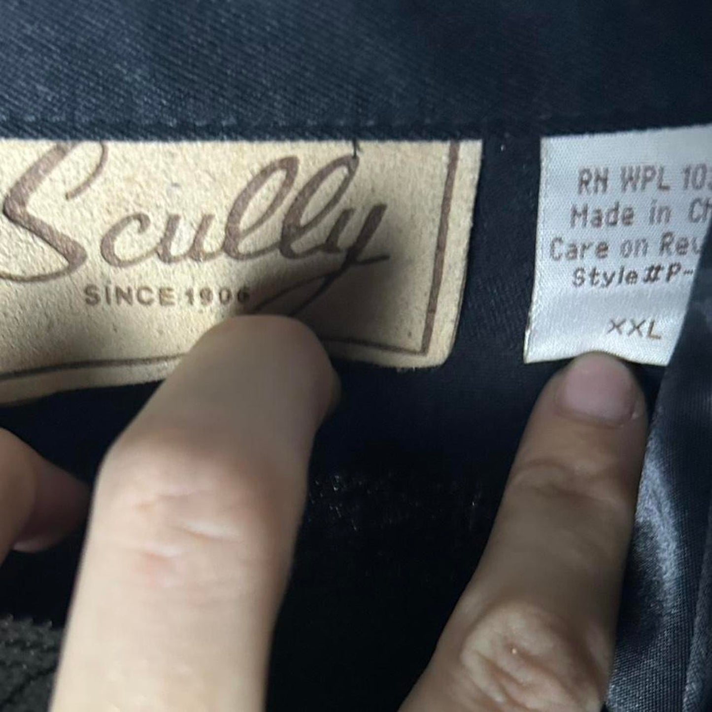 Scully black and red embroidered