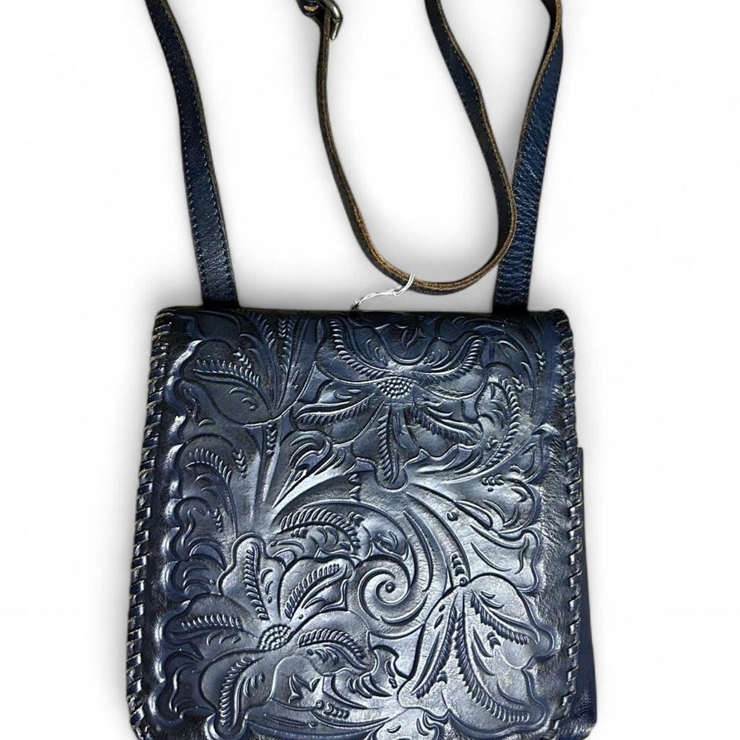 Patricia nash blue tooled leather