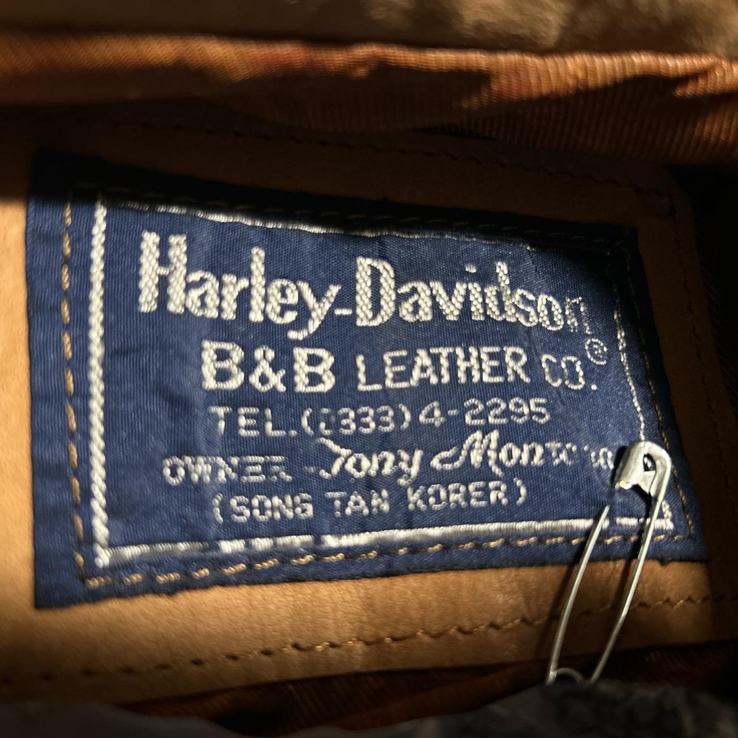 Harley davidson tan suede leather