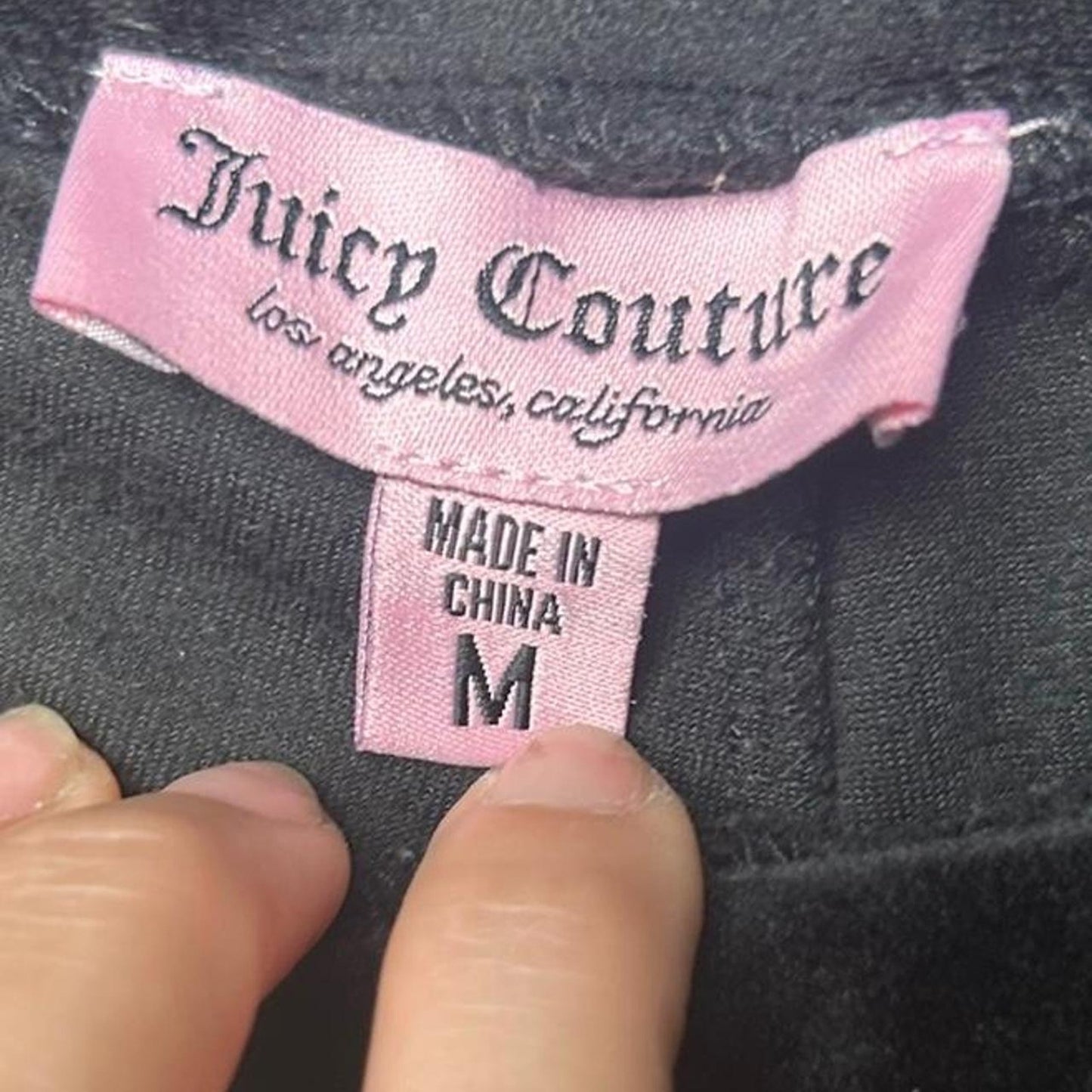 Nwot juicy couture black velour