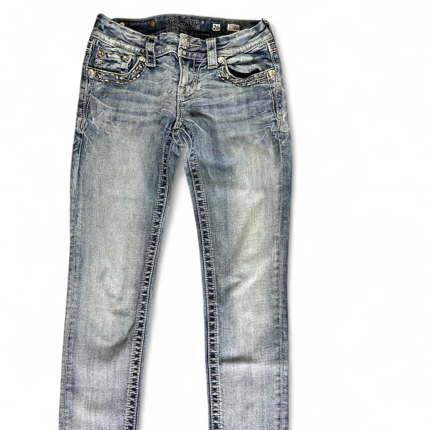 Miss me blue ankle skinny