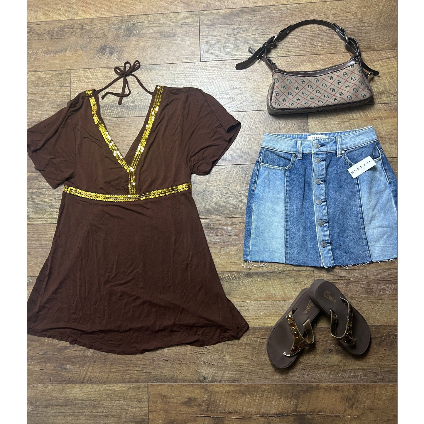 Y2K, it girl Premium style bundle with Dooney and Burke shoulder bag