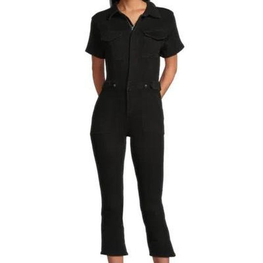 Nwt black cotton jumpsuit