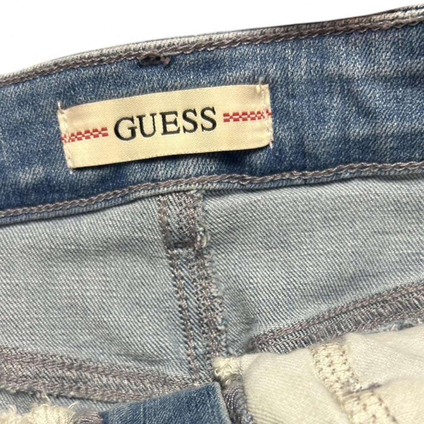 Guess size 26x32 flared denim maxi skirt