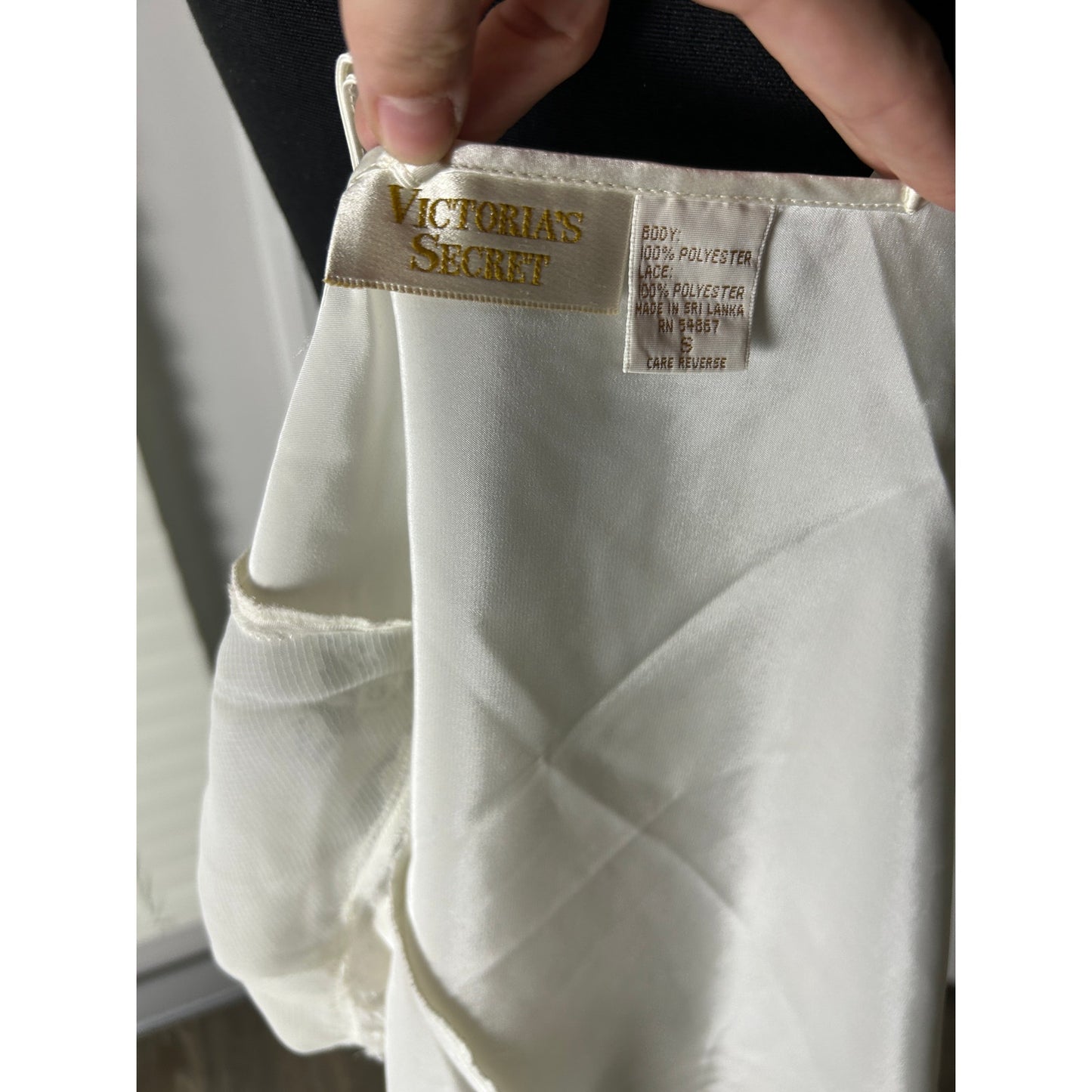 1990s victoria secret gold label coquette babydoll slip dress size s