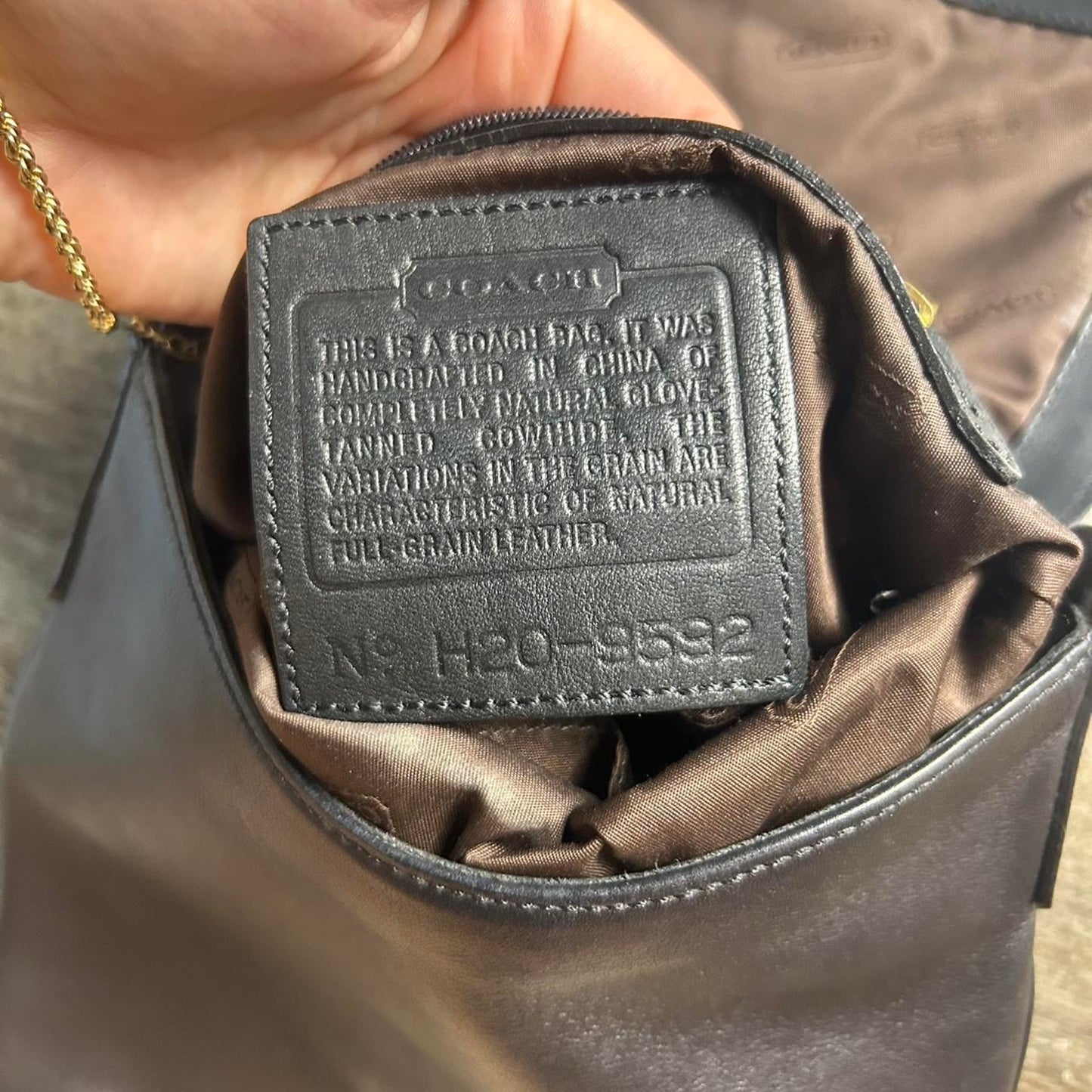 Vintage coach legacy genuine black