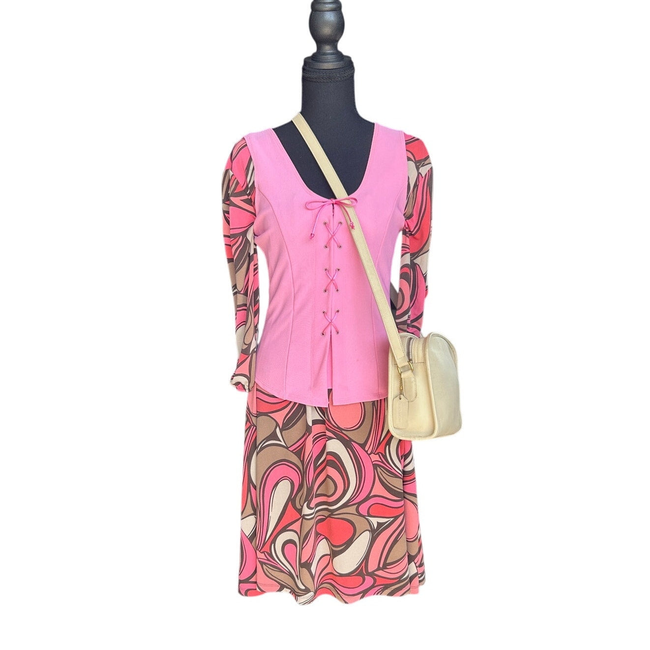 🌸 Apt. 9 Baby Doll Dress 70s Vibe Size M