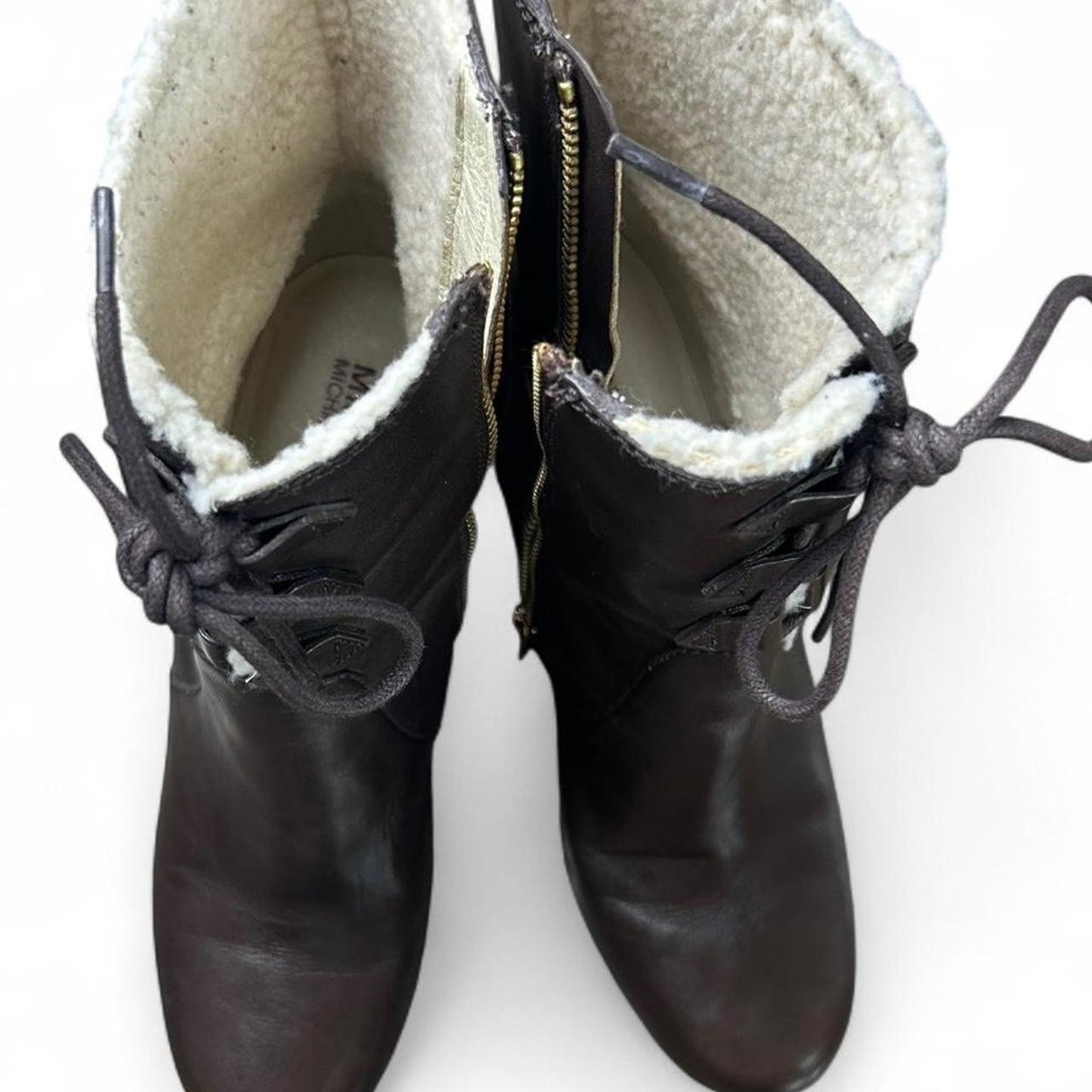 Michael kors chocolate brown leather