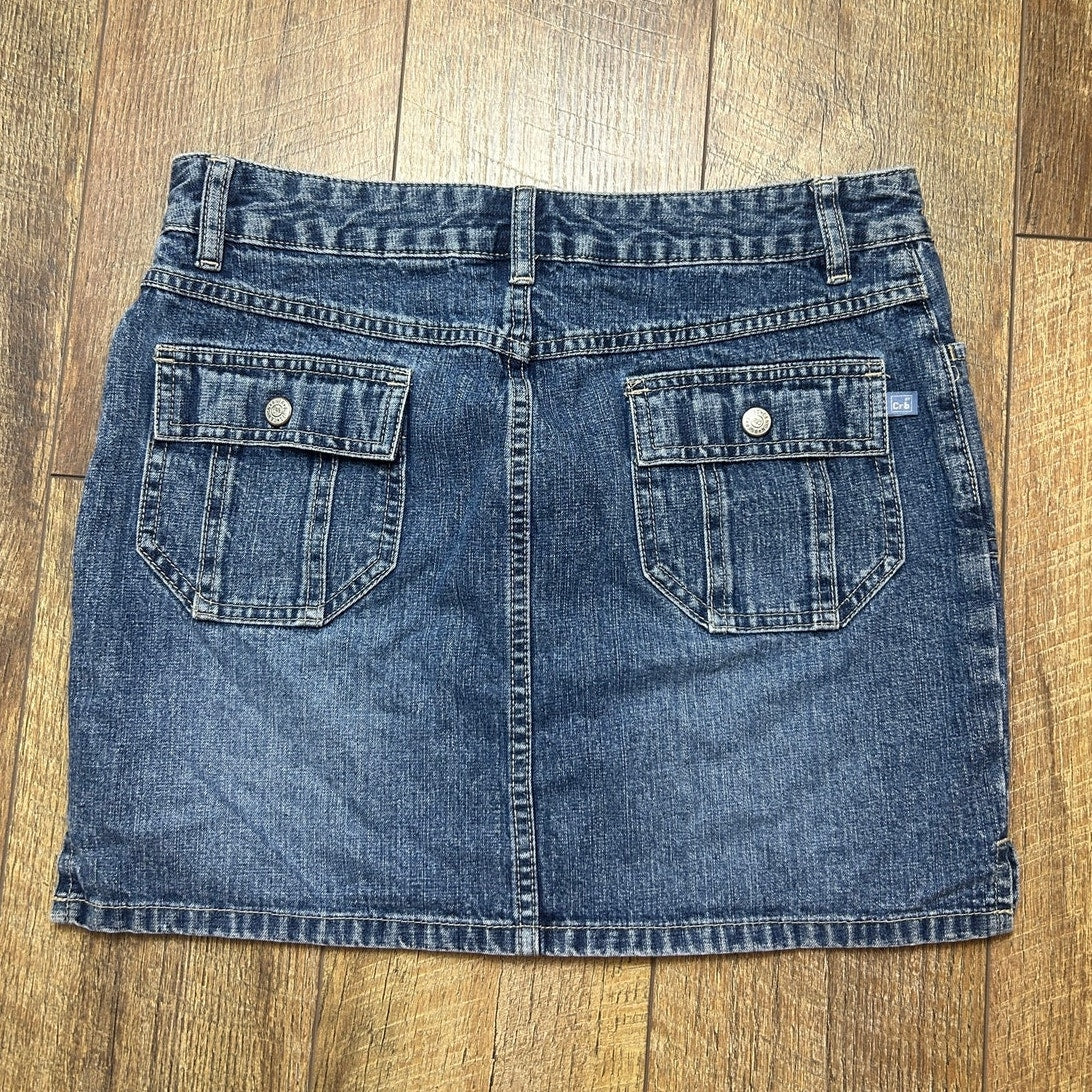 y2k canyon river blues denim mini skirt size s