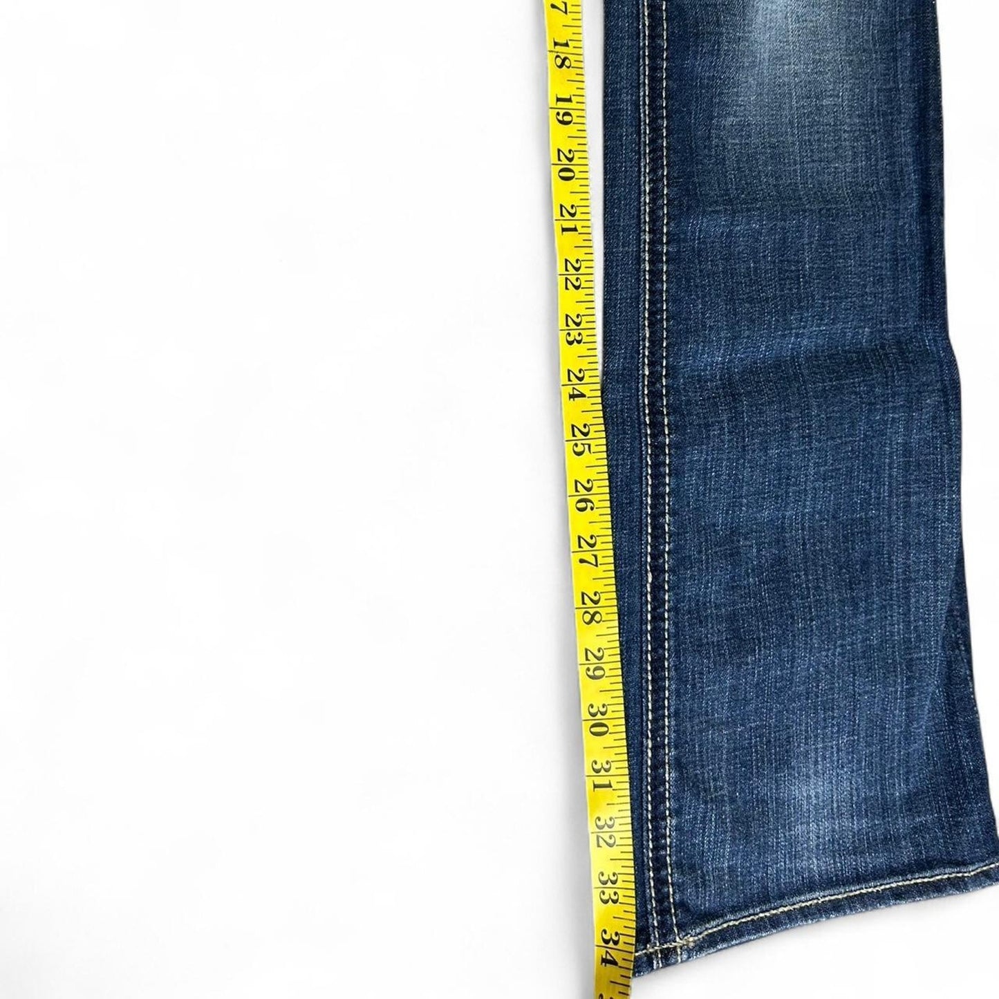 Rock Revival Size 30x34 Sora Boot Cut Jeans - Blue Flare Denim with Embellished Pockets